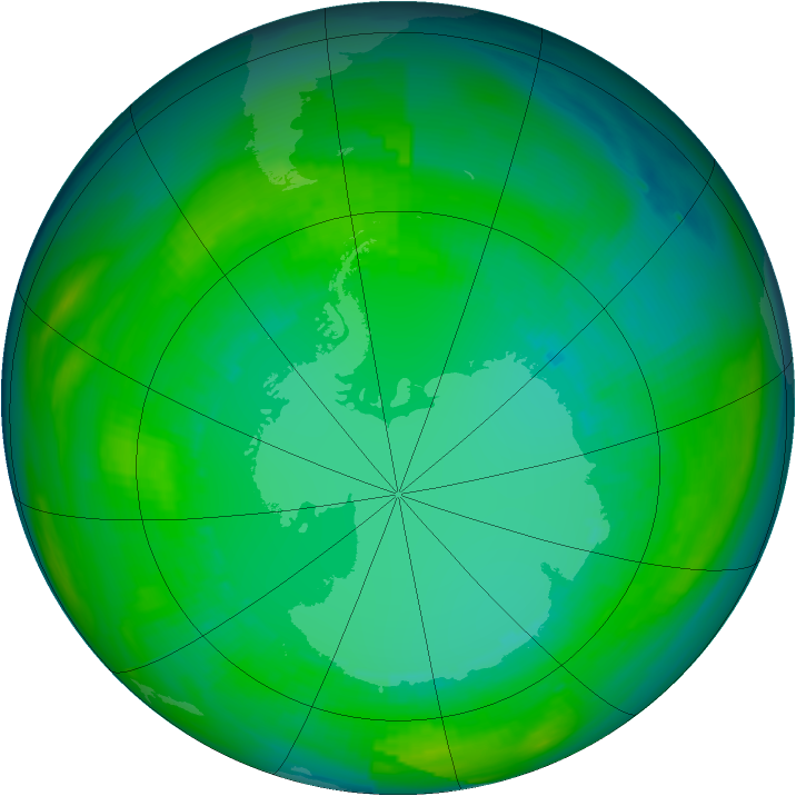 Ozone Map 1980-08-09